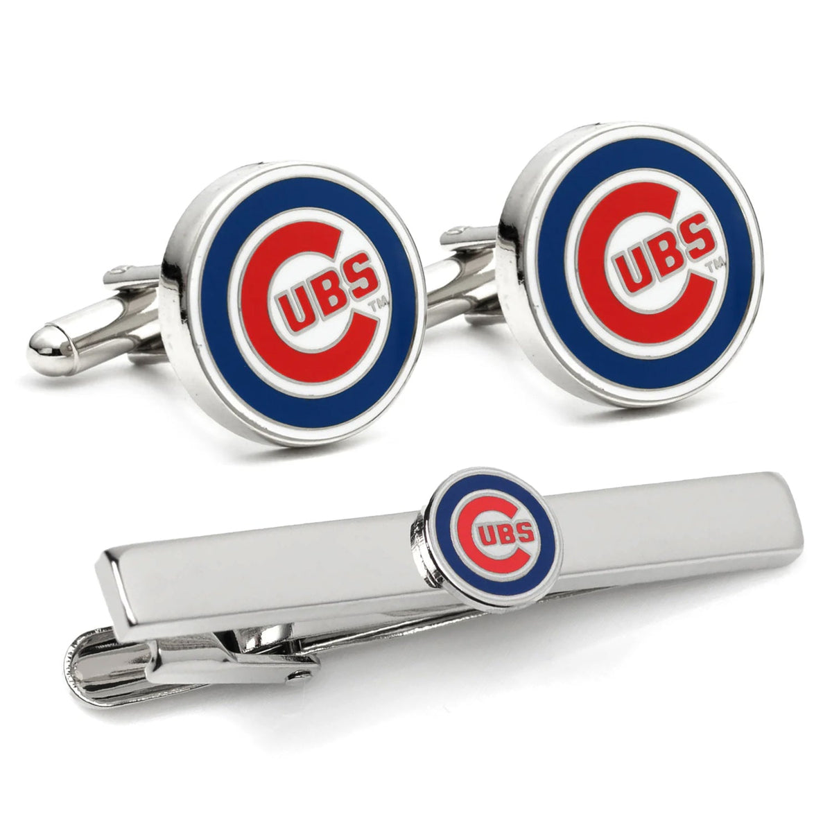 MLB Chicago Cubs Cufflinks and Tie Clip Gift Set 1