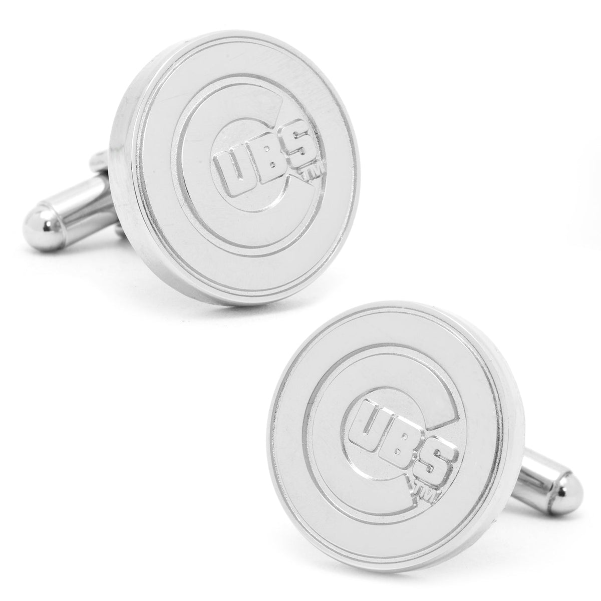MLB Chicago Cubs Silver Edition Cufflinks 1
