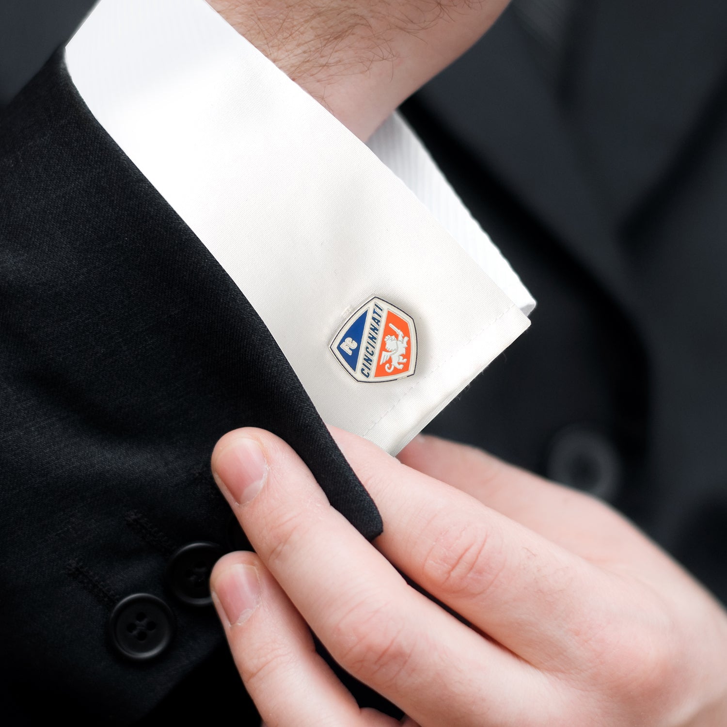 MLS FC Cincinnati Cufflinks and Lapel Pin Gift Set 5