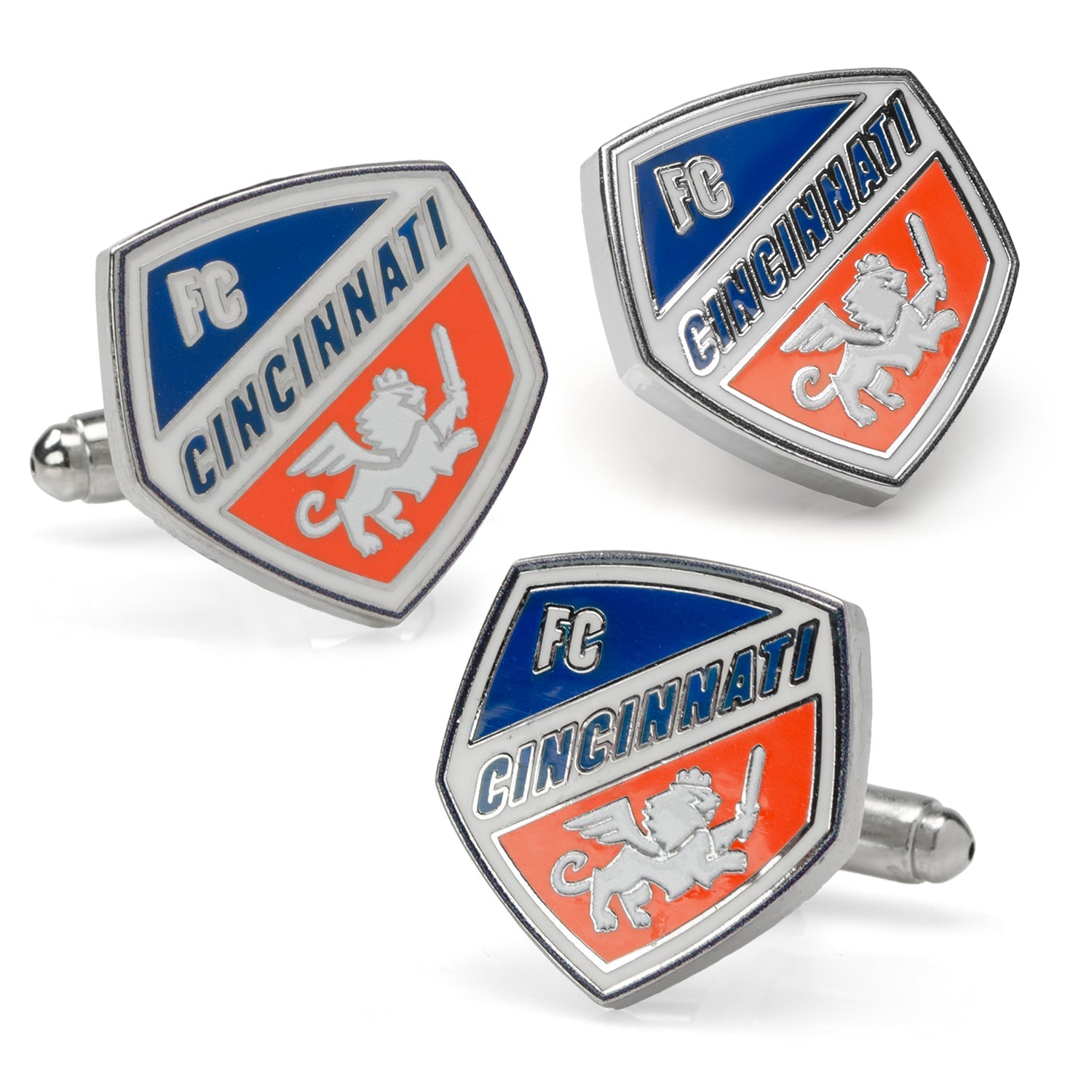 MLS FC Cincinnati Cufflinks and Lapel Pin Gift Set 1