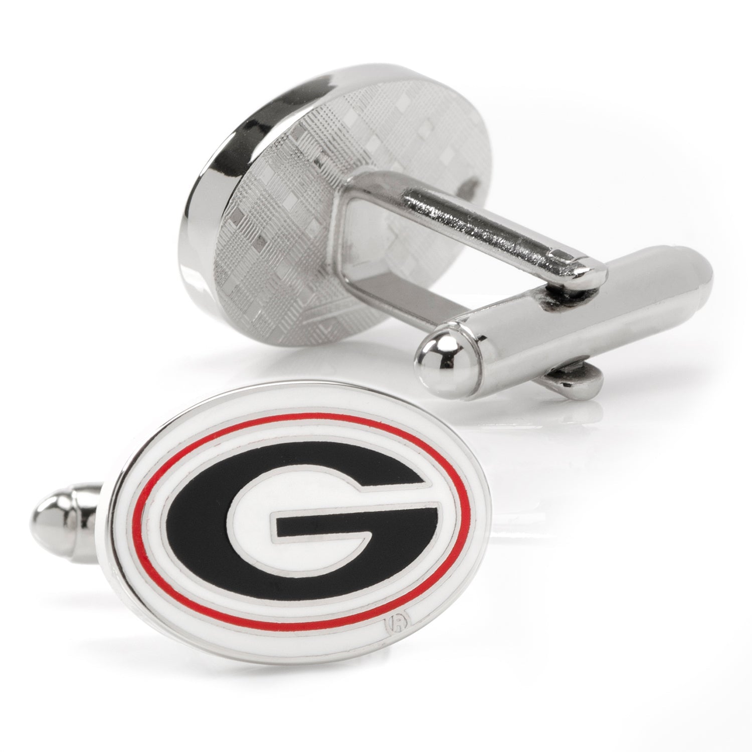 NCAA University of Georgia Bulldog Cufflinks and Lapel Pin Gift Set 4