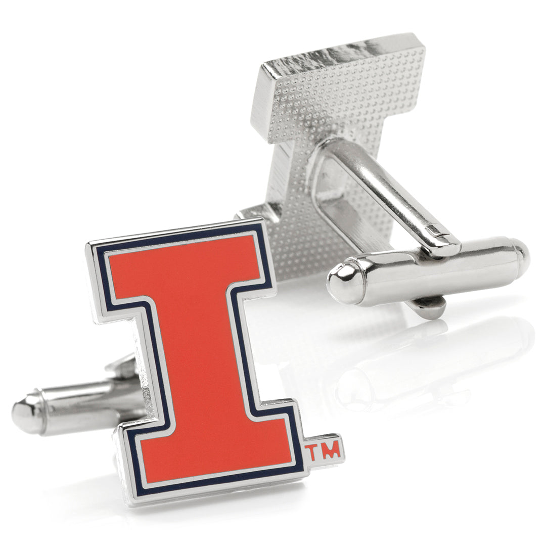 NCAA University of Illinois Cufflinks and Tie Bar Gift Set 5