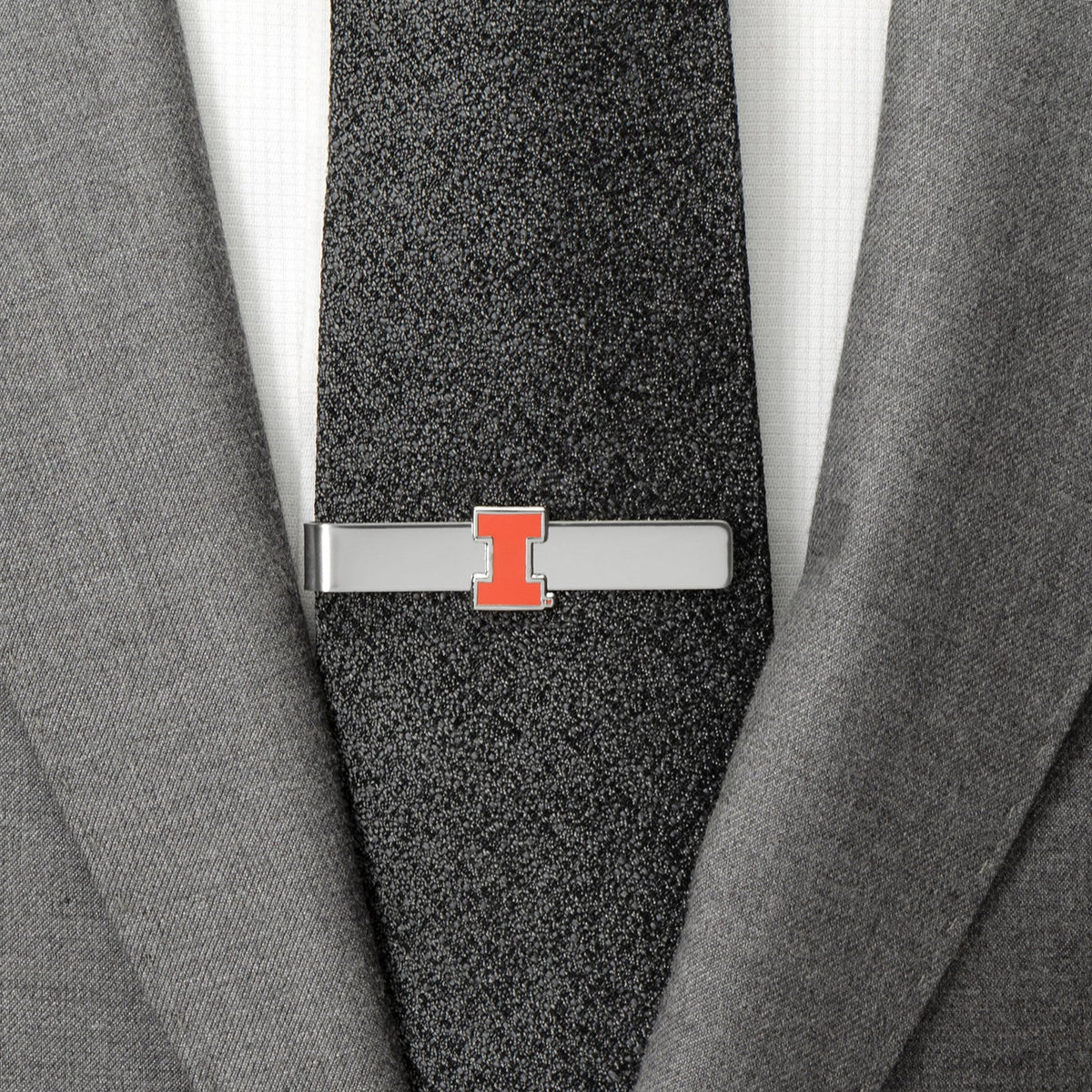 NCAA University of Illinois Cufflinks and Tie Bar Gift Set 7