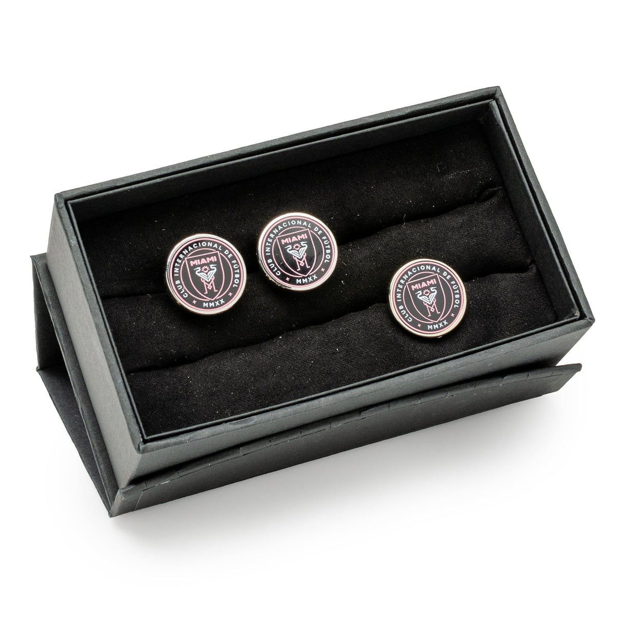 MLS Inter Miami Cufflinks and Lapel Pin Gift Set 2