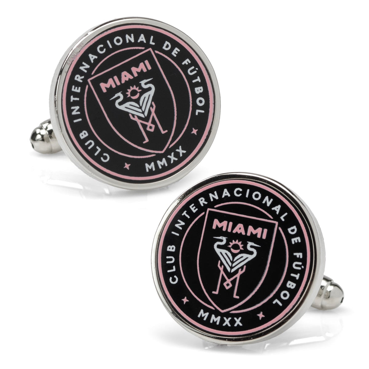MLS Inter Miami Cufflinks and Lapel Pin Gift Set 3