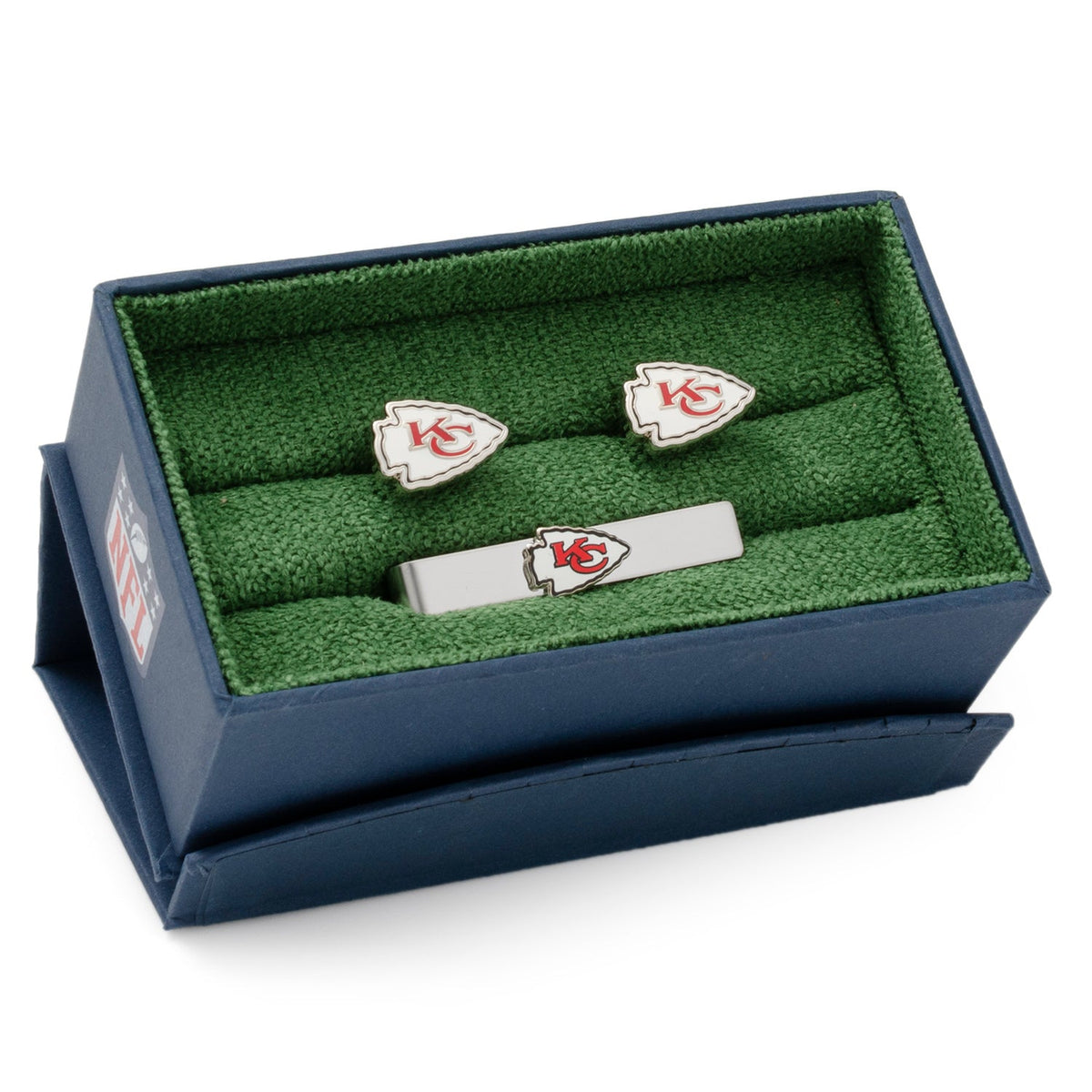 NFL Kansas City Chiefs Cufflinks and Tie Clip Gift Set 2