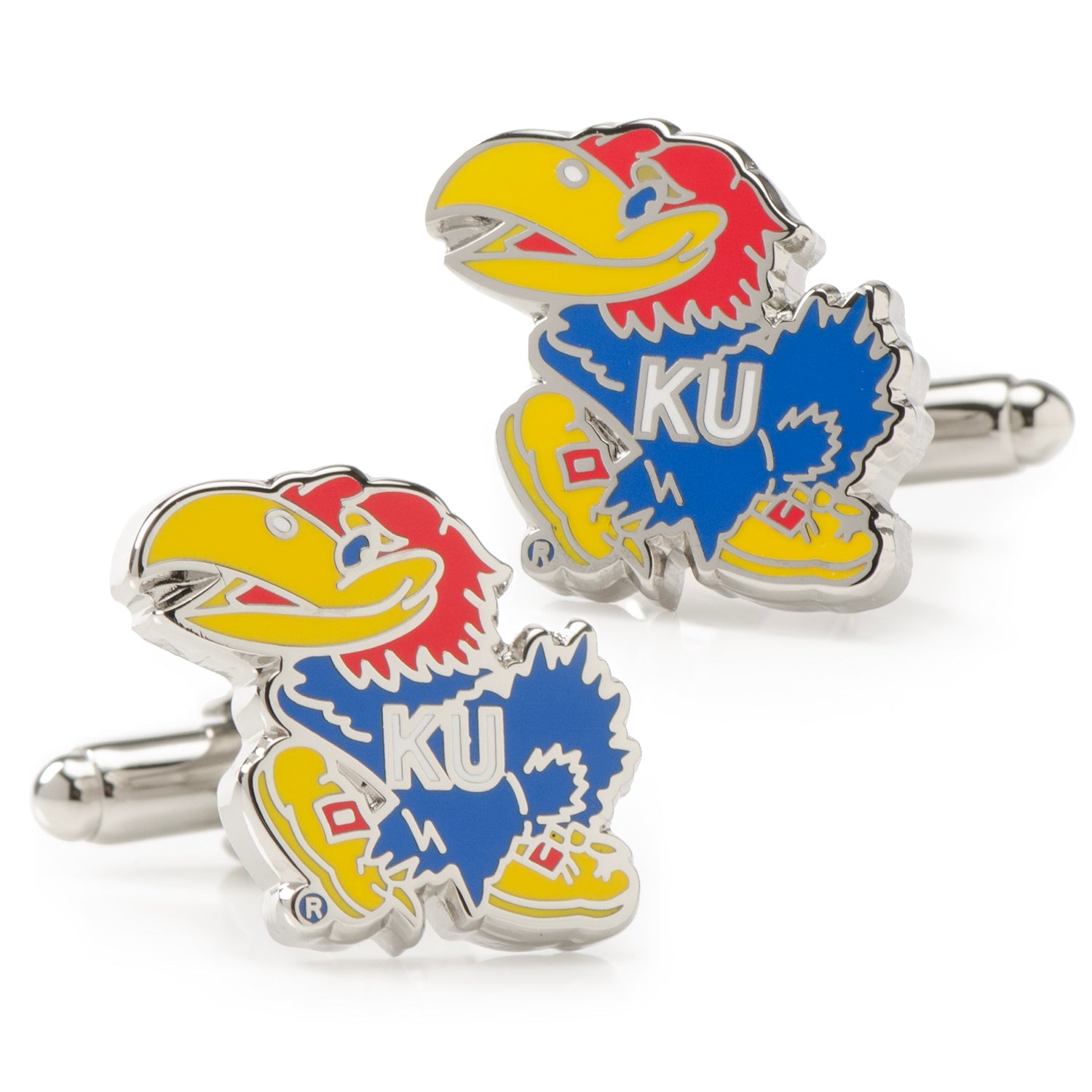 NCAA University of Kansas Jayhawks Cufflinks and Tie Bar Gift Set 3