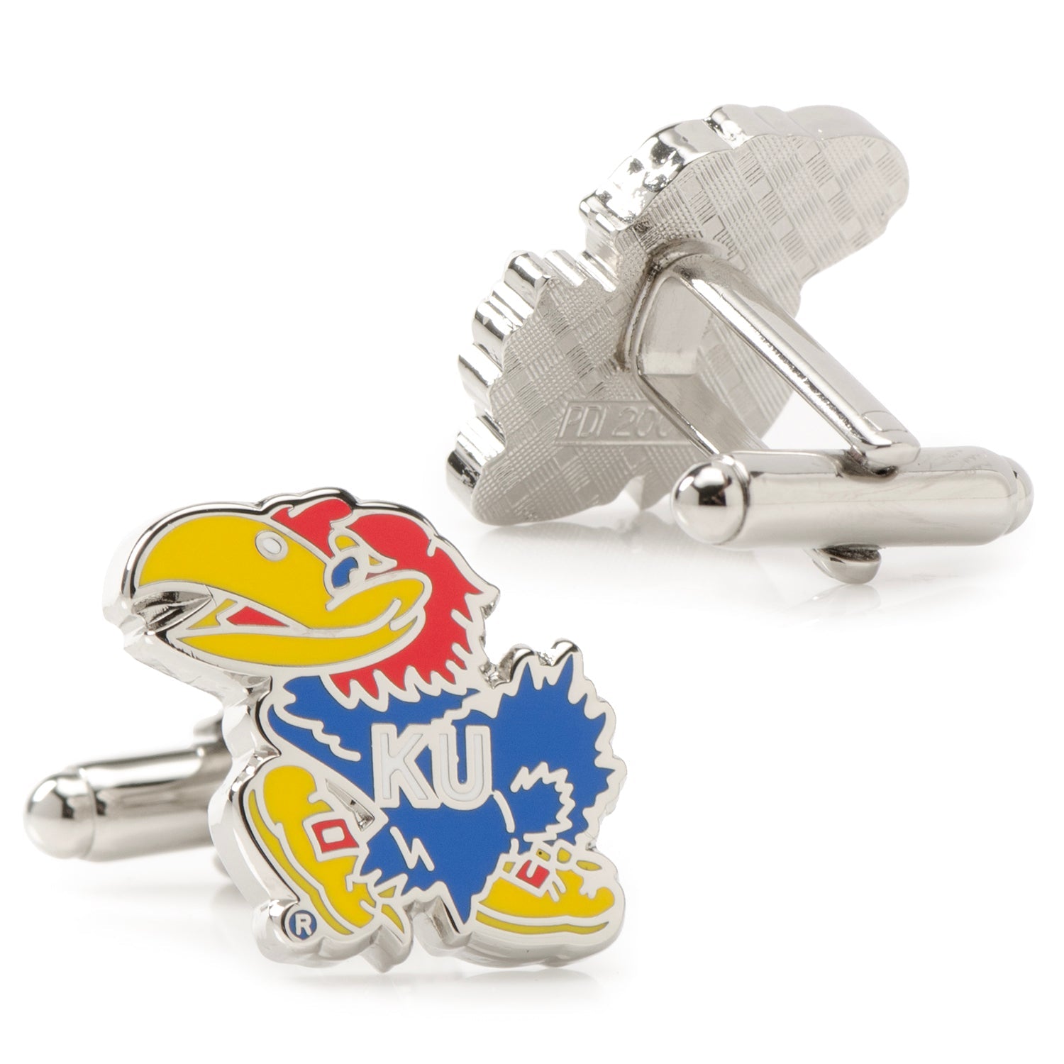 NCAA University of Kansas Jayhawks Cufflinks and Tie Bar Gift Set 7