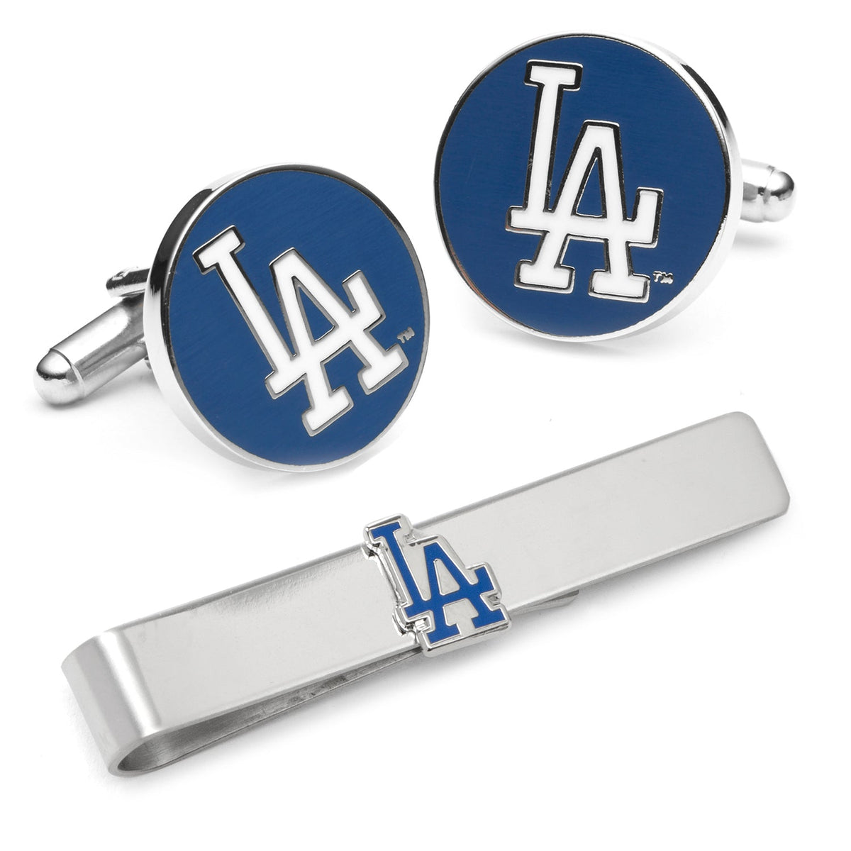 MLB LA Dodgers Cufflinks and Tie Bar Gift Set 1