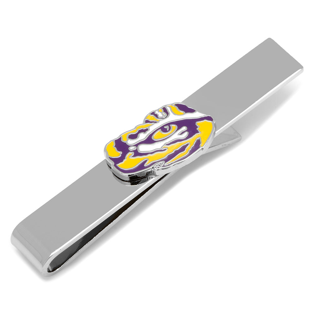 NCAA LSU Tiger's Eye Cufflinks and Tie Bar Gift Set 6