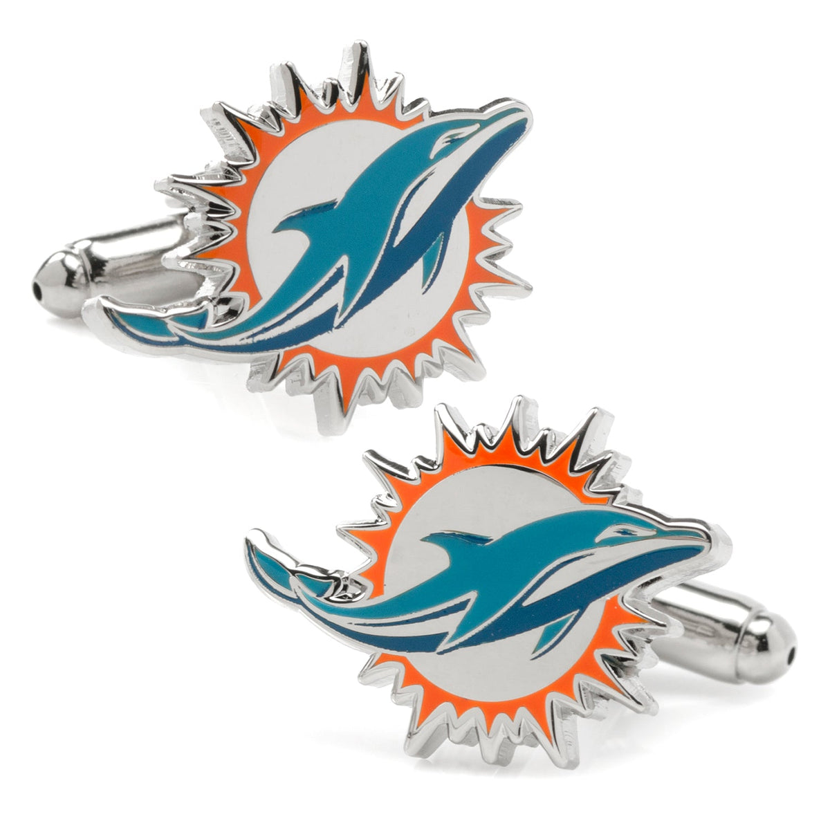 NFL Miami Dolphins Cufflinks and Tie Clip Gift Set 3