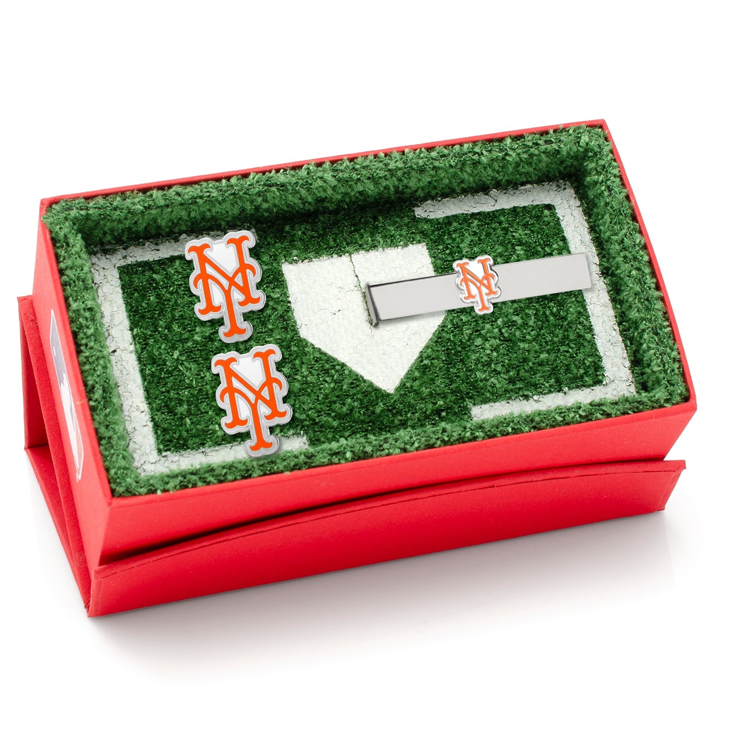 MLB New York Mets Cufflinks and Tie Clip Gift Set 2