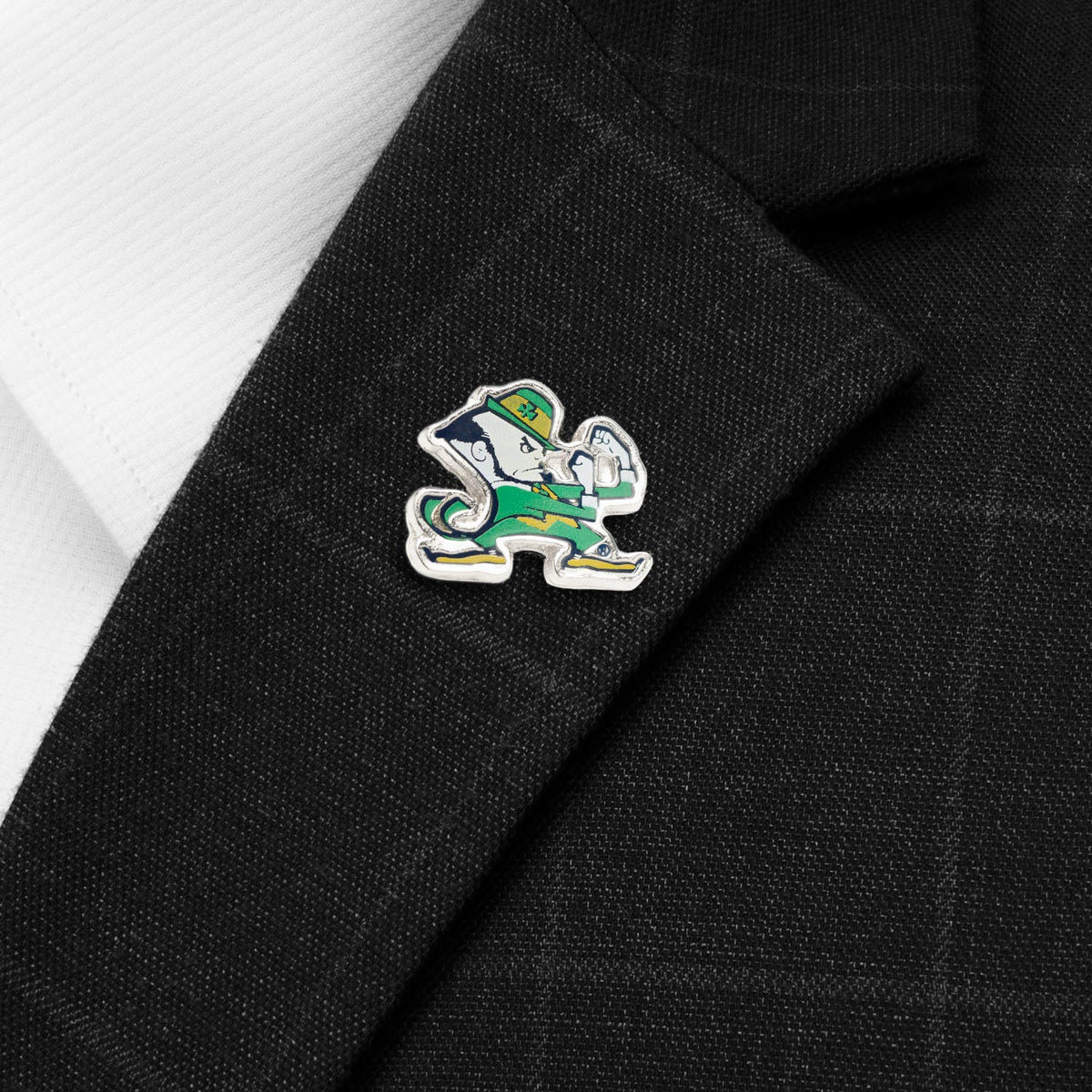 NCAA Notre Dame University Fighting Leprechaun Lapel Pin 4