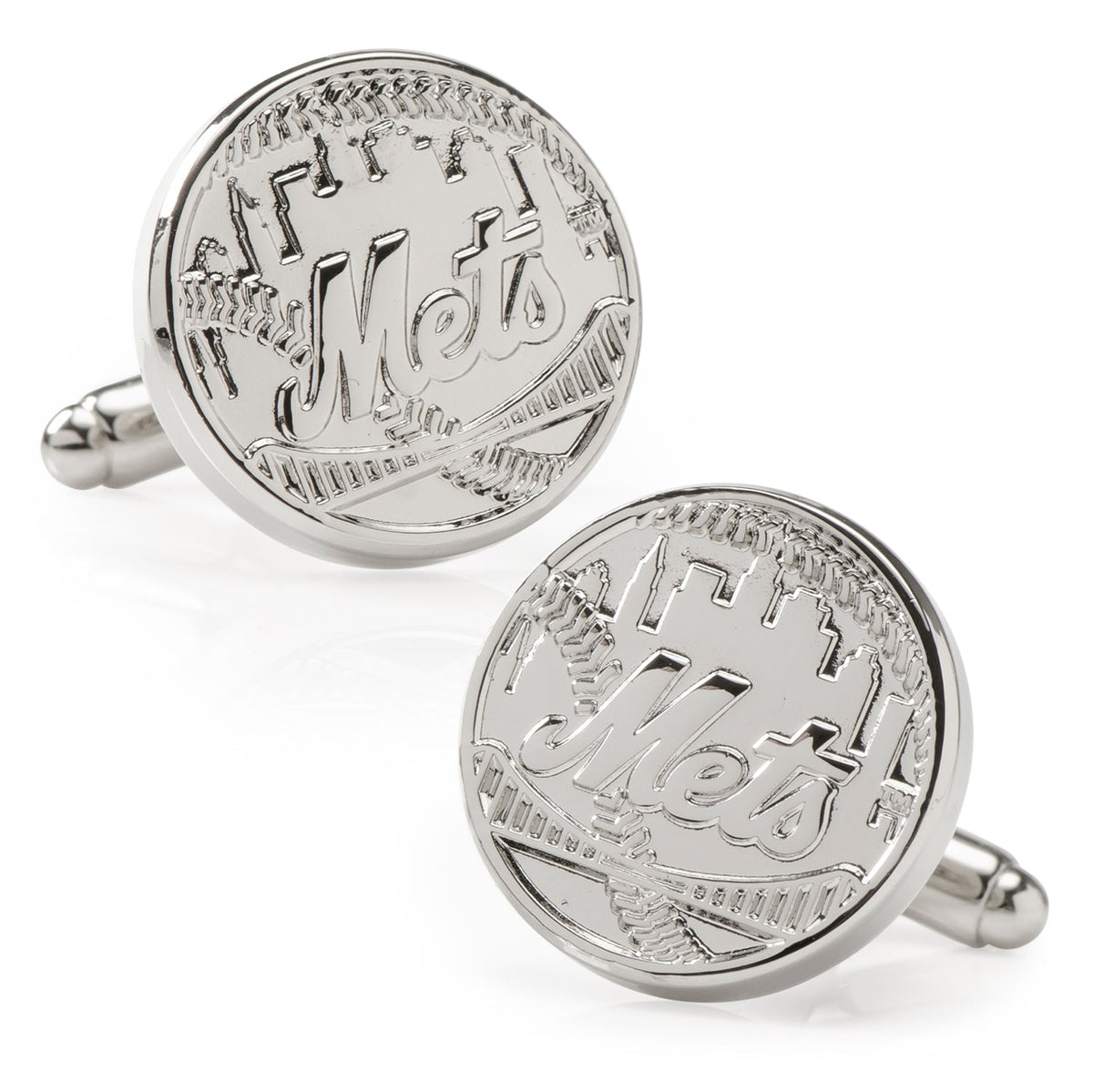MLB New York Mets Silver Edition Cufflinks 1