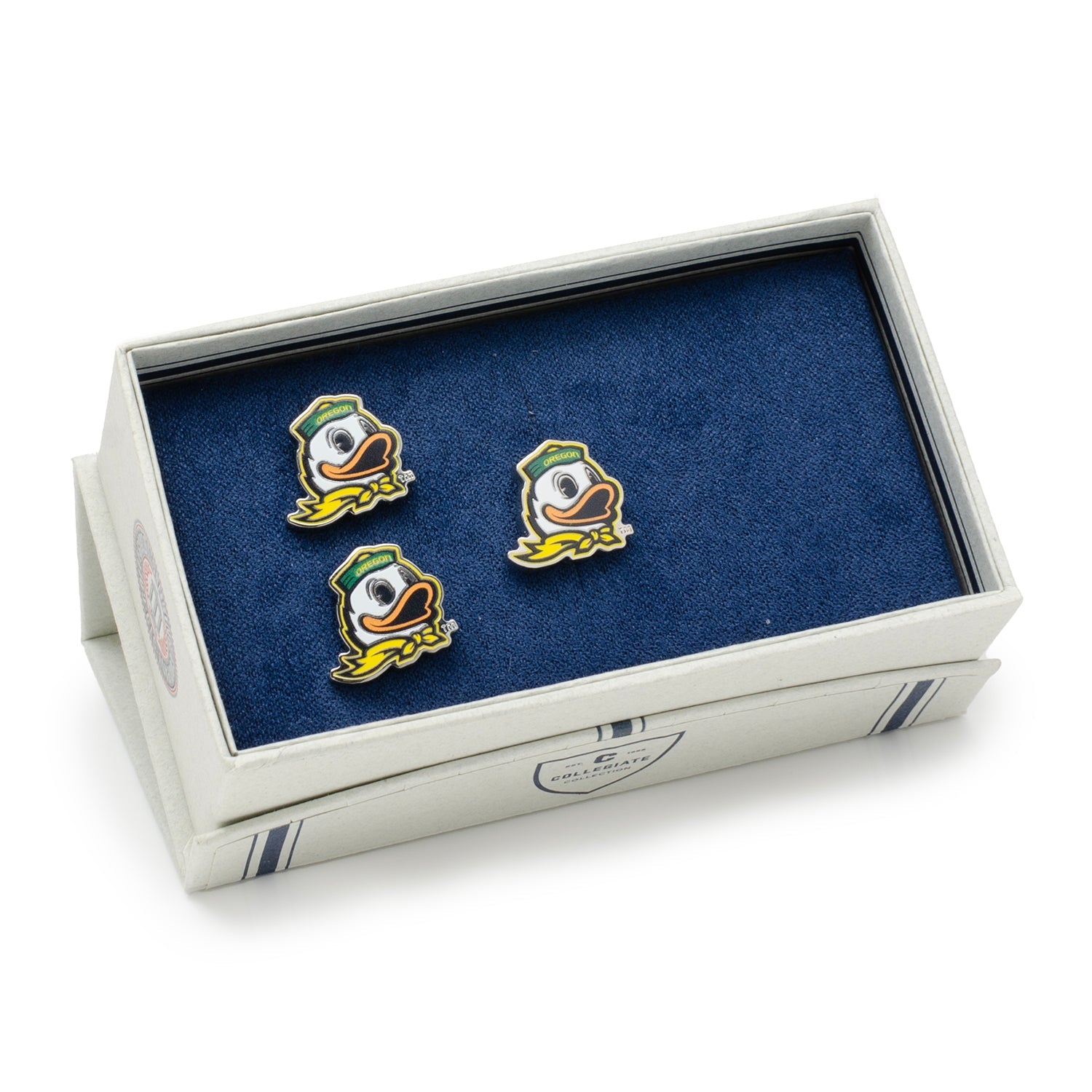 NCAA Oregon Ducks Mascot Cufflinks and Lapel Pin Gift Set 2