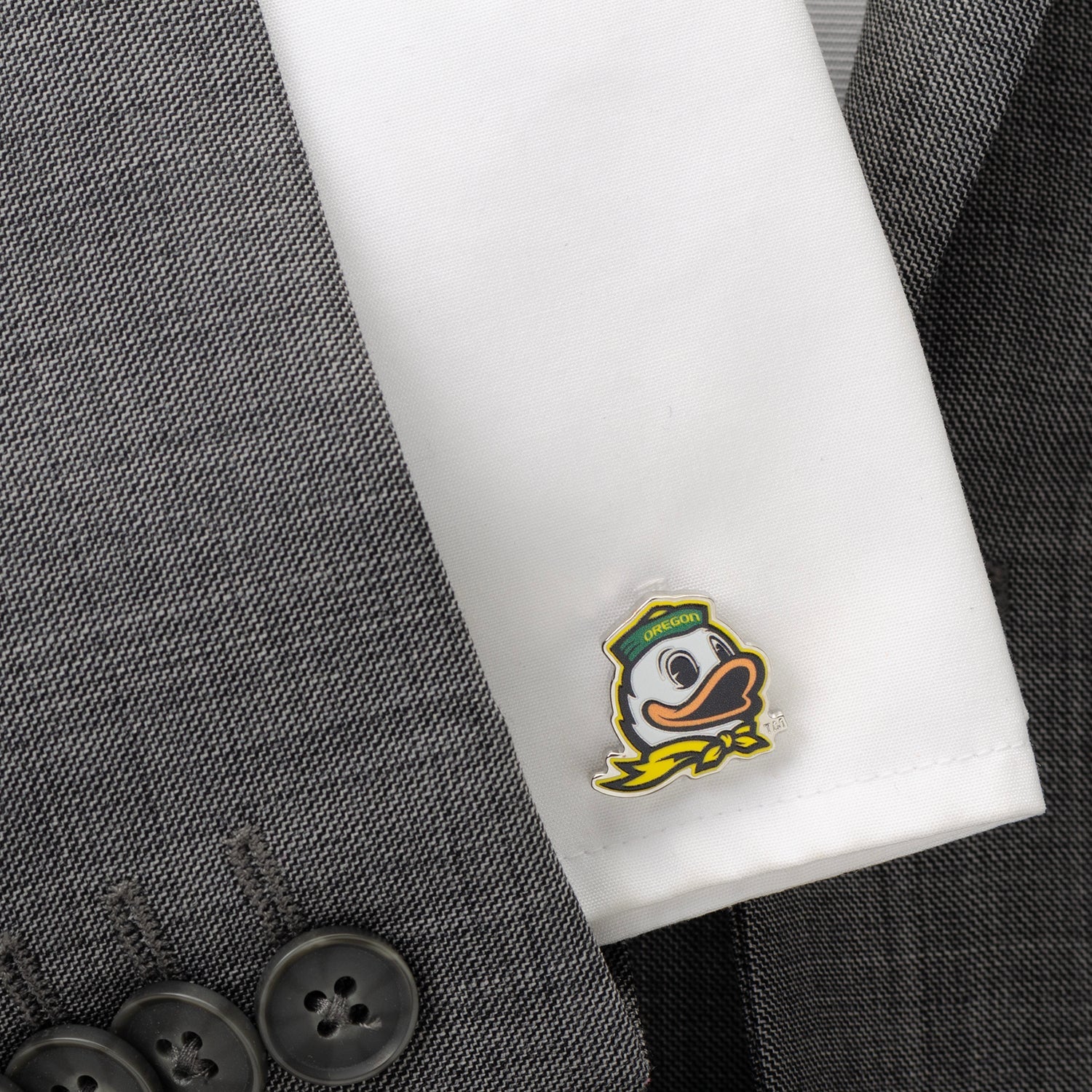NCAA Oregon Ducks Mascot Cufflinks and Lapel Pin Gift Set 5