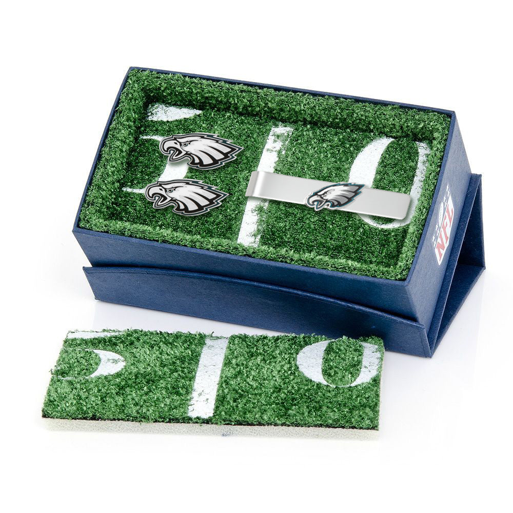 NFL Philadelphia Eagles Cufflinks and Tie Clip Gift Set 3