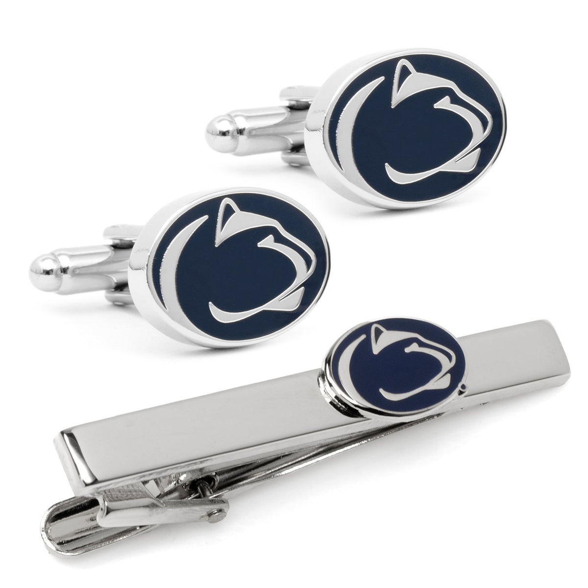 NCAA Penn State University Cufflinks and Tie Clip Gift Set 1