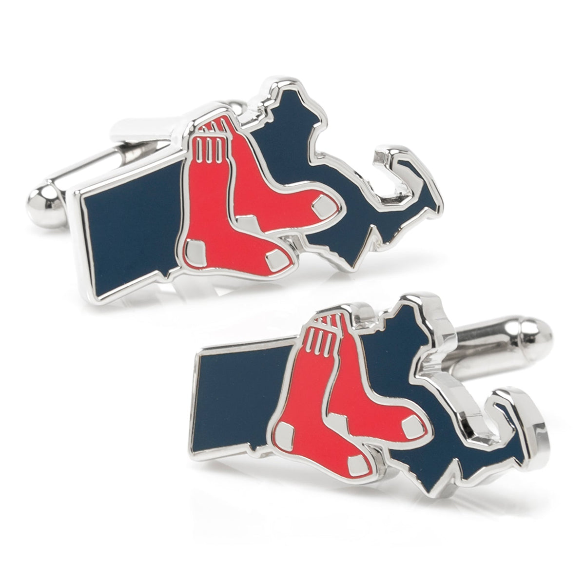 MLB Boston Red Sox State Shaped Cufflinks 1