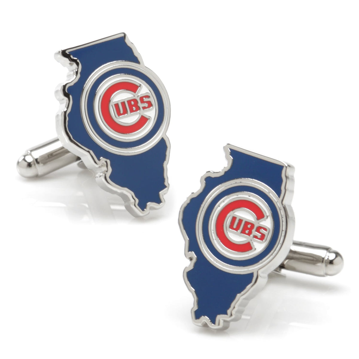 MLB Chicago Cubs State Shaped Cufflinks 1