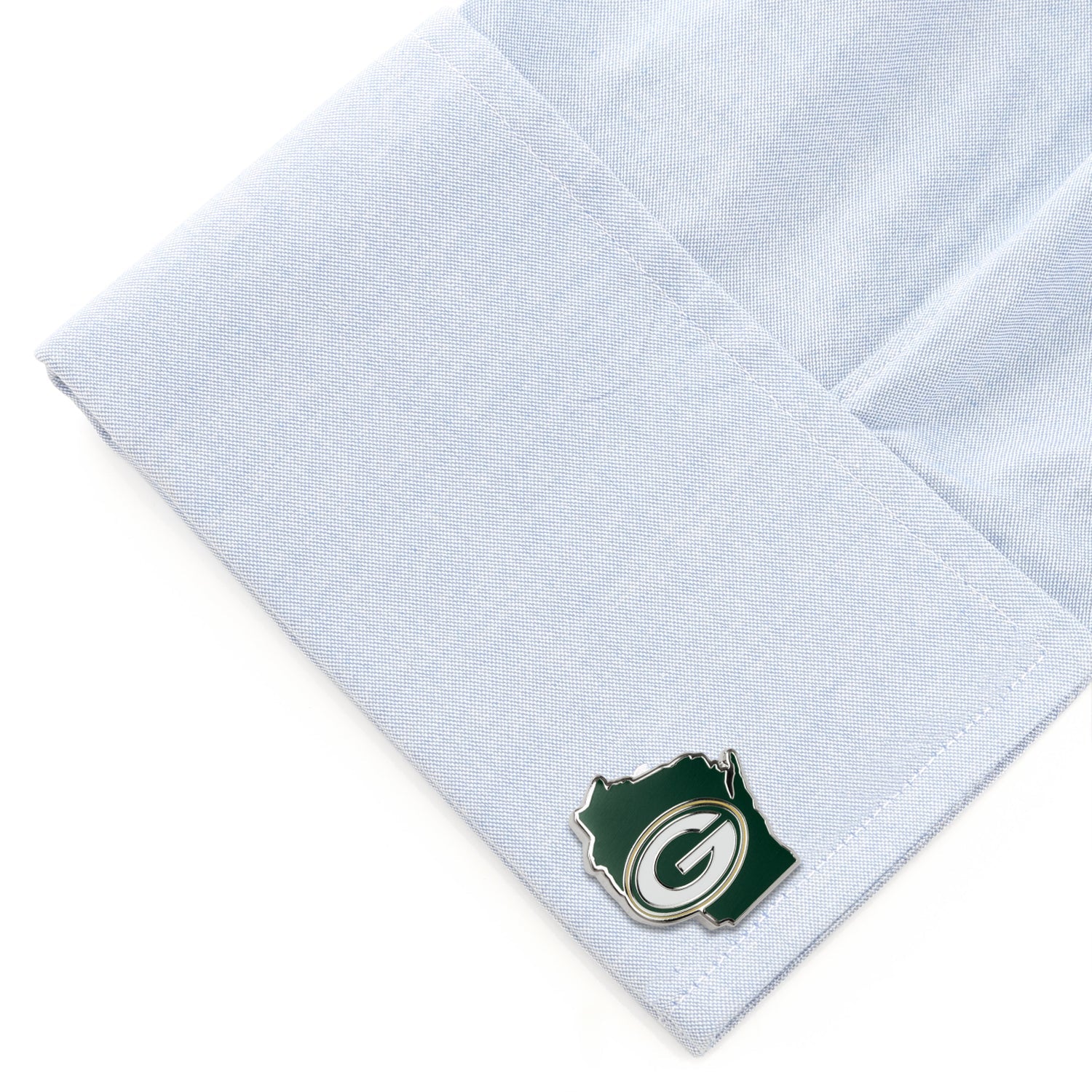 NFL Green Bay Packers State Shaped Cufflinks 3