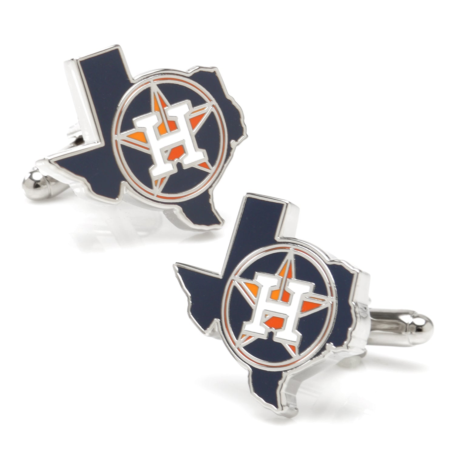 MLB Houston Astros State Shaped Cufflinks 1