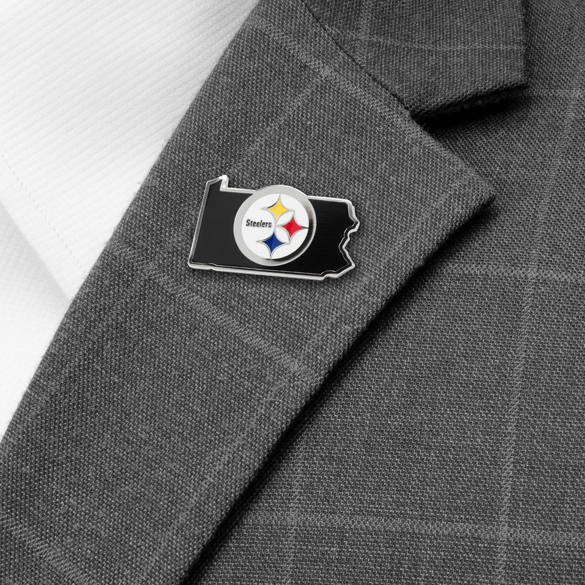 NFL Pittsburgh Steelers State Shaped Lapel Pin 2