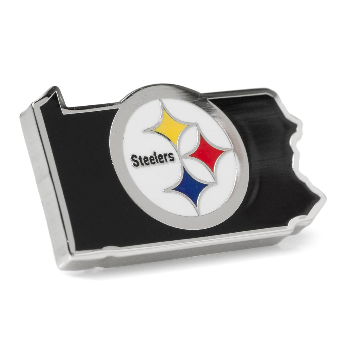 NFL Pittsburgh Steelers State Shaped Lapel Pin 1