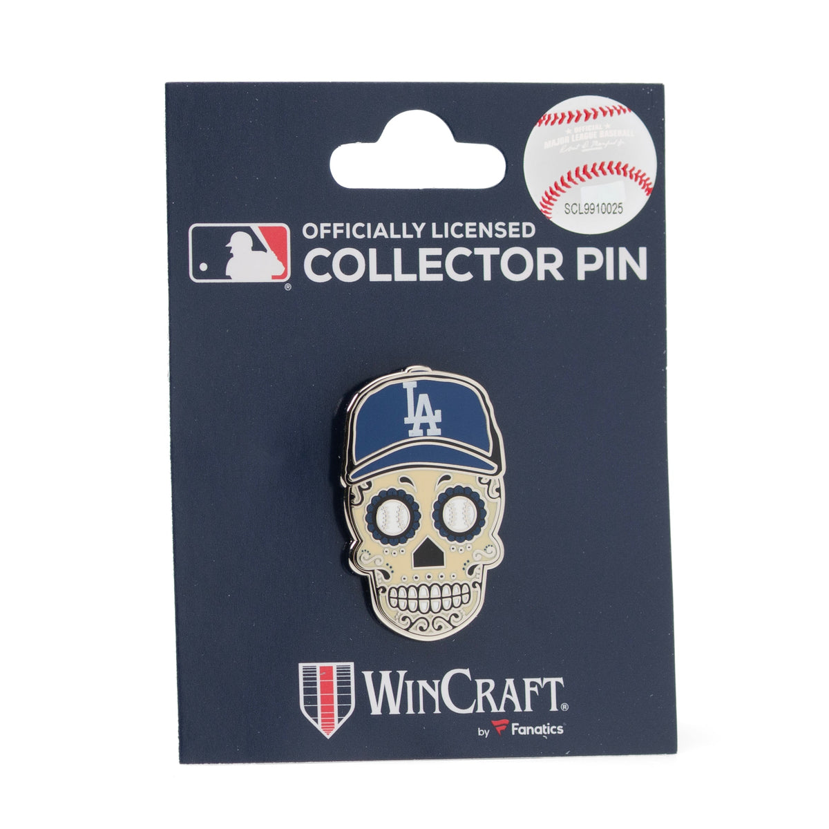 MLB LA Dodgers Sugar Skull Lapel Pin 5