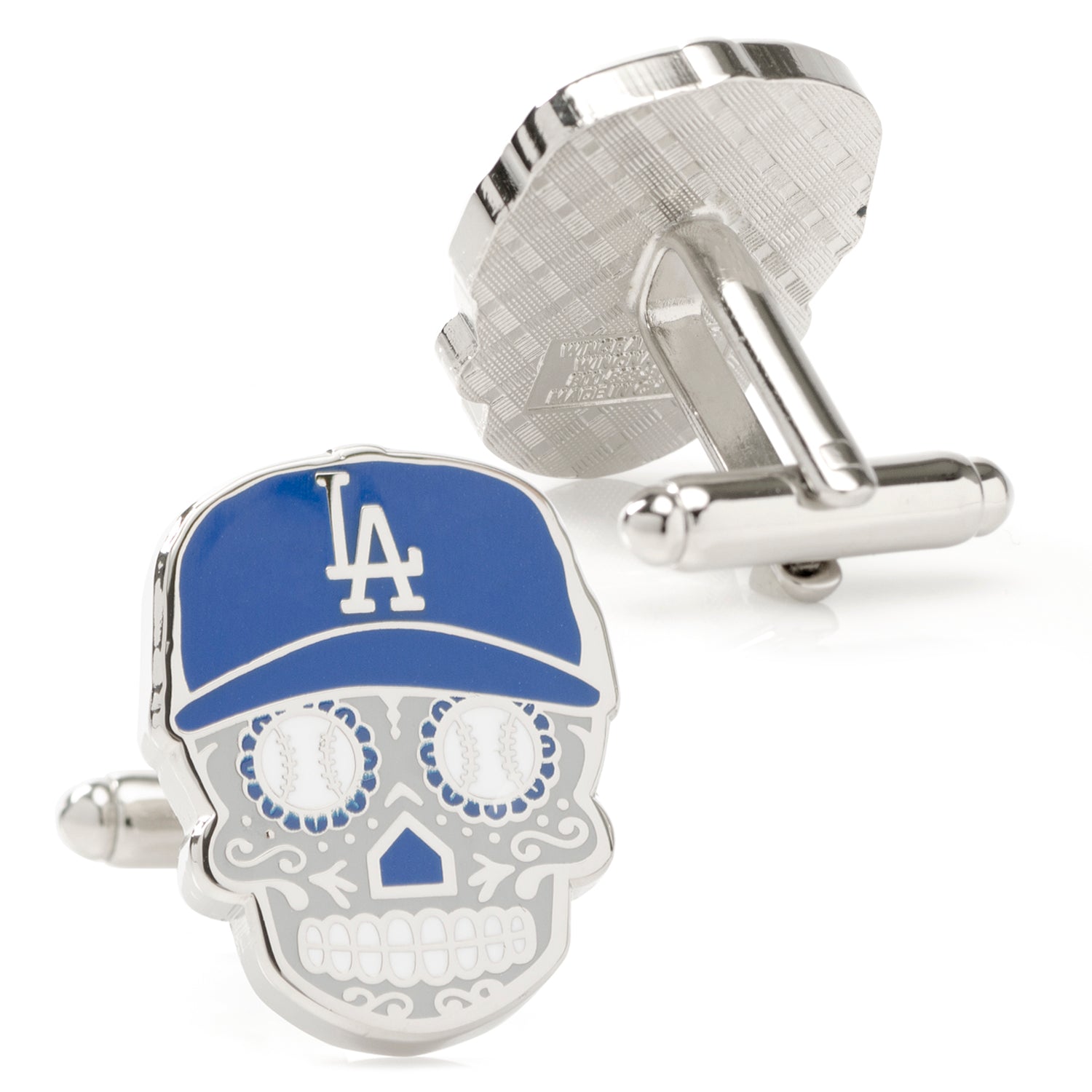 MLB LA Dodgers Sugar Skull Cufflinks 2