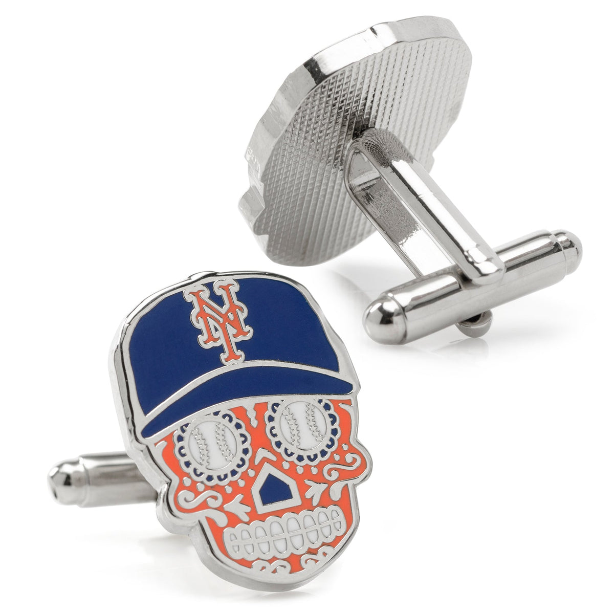 MLB New York Mets Sugar Skull Cufflinks 2