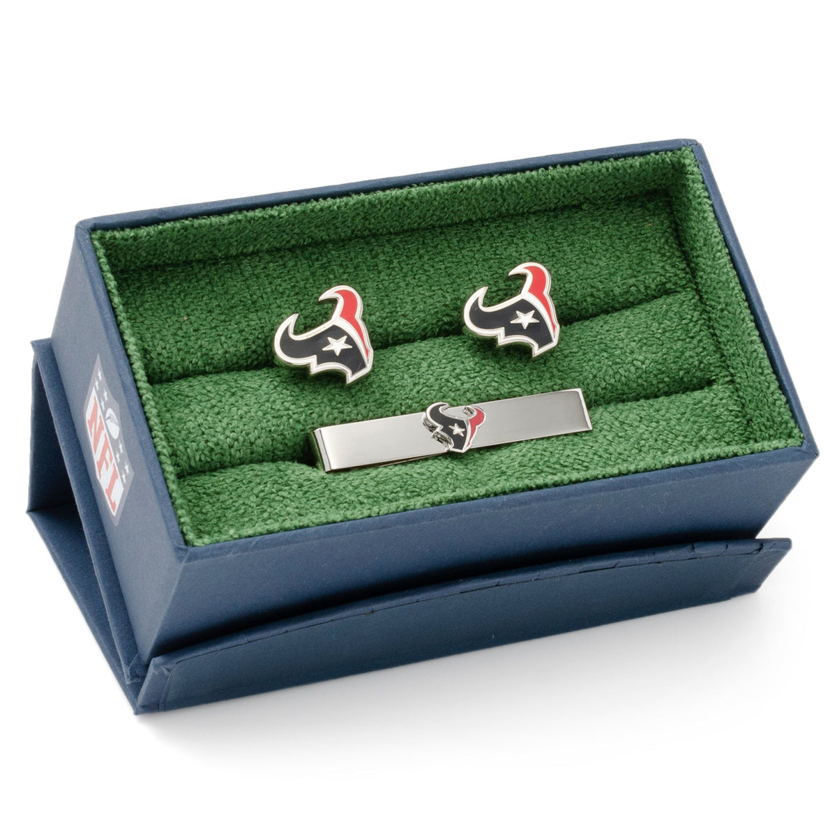 NFL Houston Texans Cufflinks and Tie Clip Gift Set 2