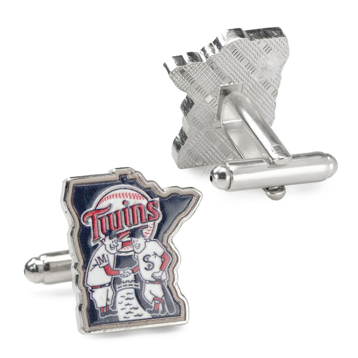 MLB Minnesota Twins Minnie & Paul Cufflinks 3