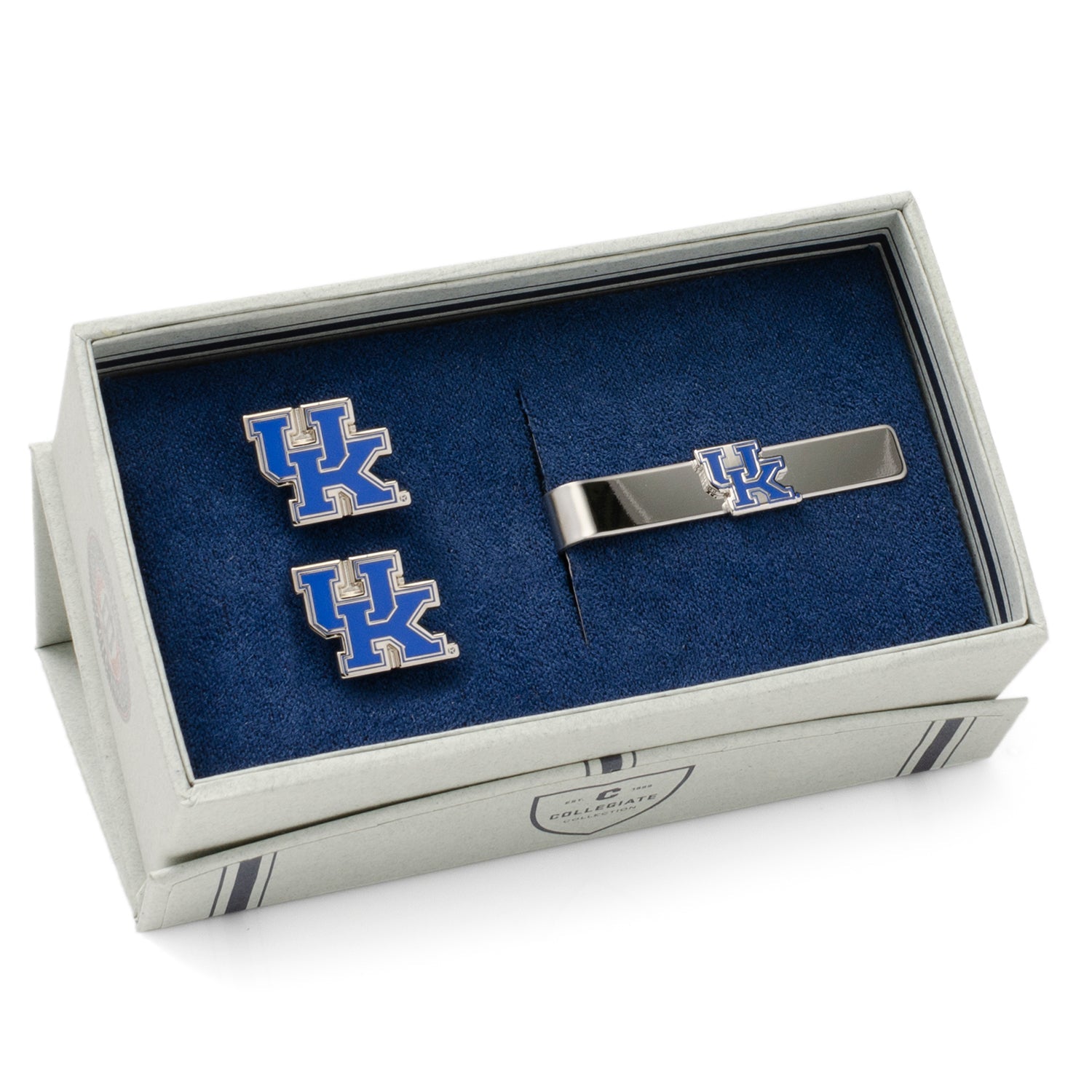 NCAA University of Kentucky Cufflinks and  Tie Bar Gift Set 2