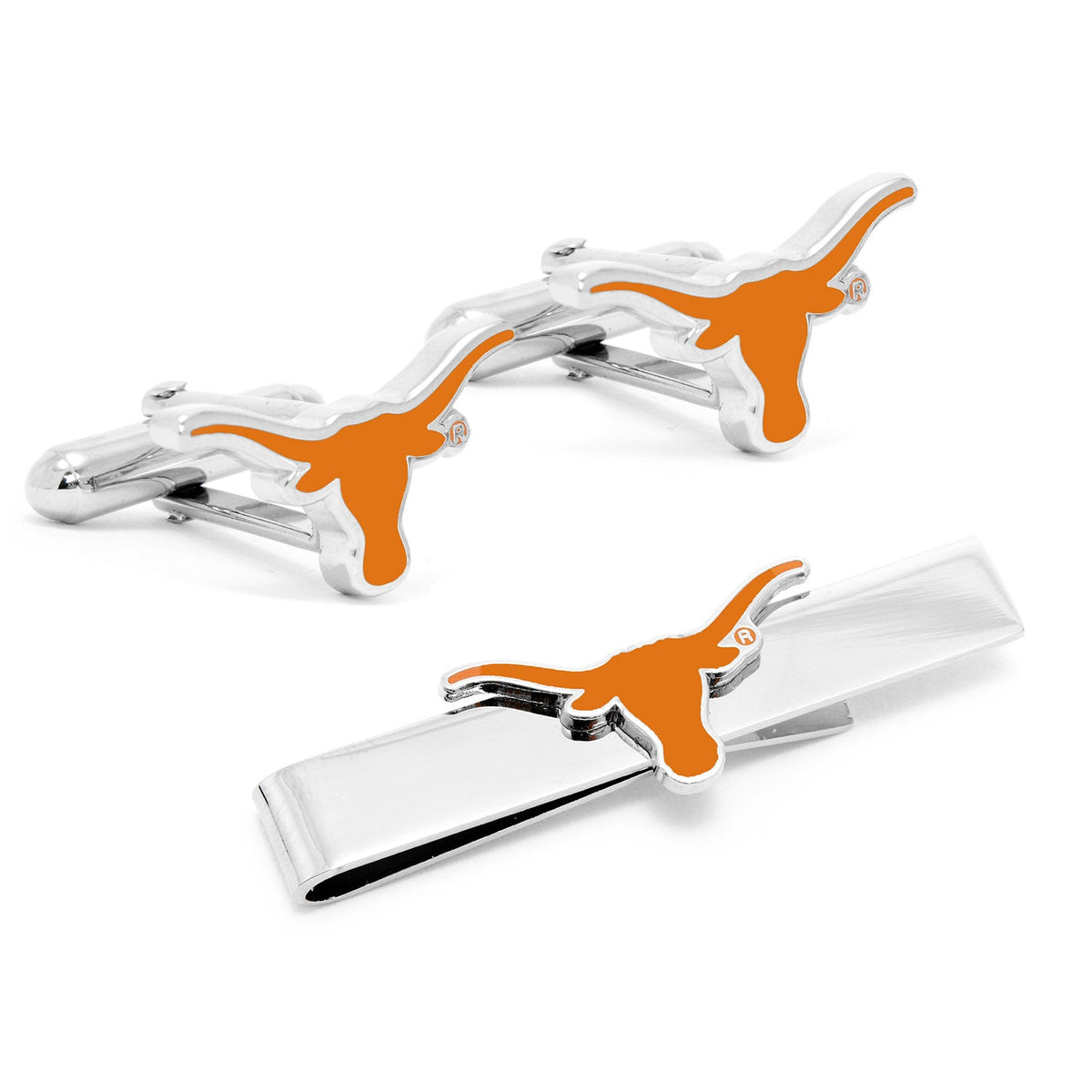 NCAA Texas Longhorns Cufflinks and Tie Bar Gift Set 1