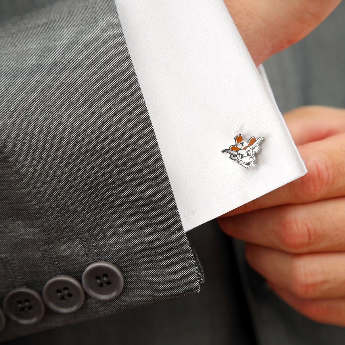 NCAA University of Texas Bevo Cufflinks 2