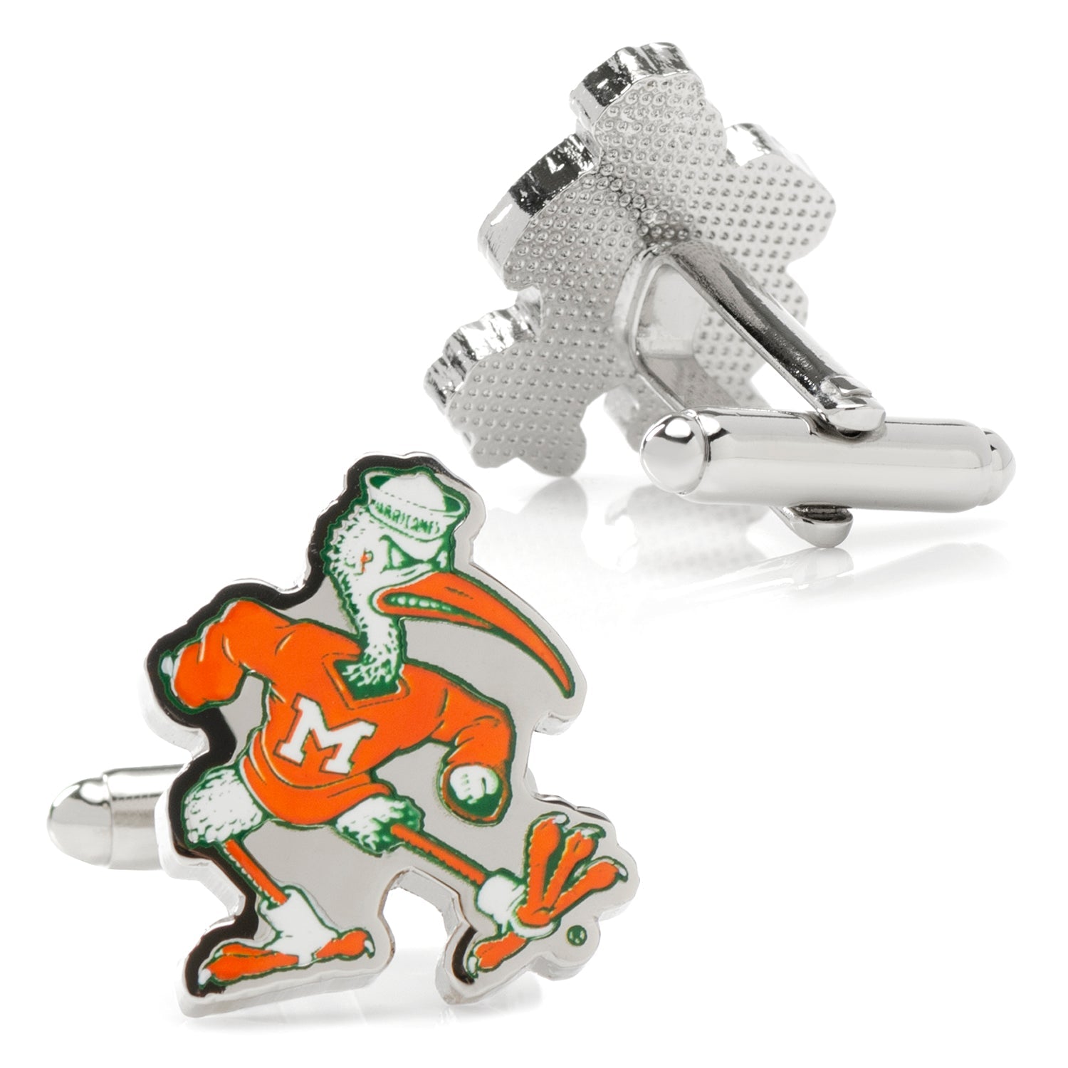 NCAA University of Miami Hurricanes Throwback Cufflinks 2