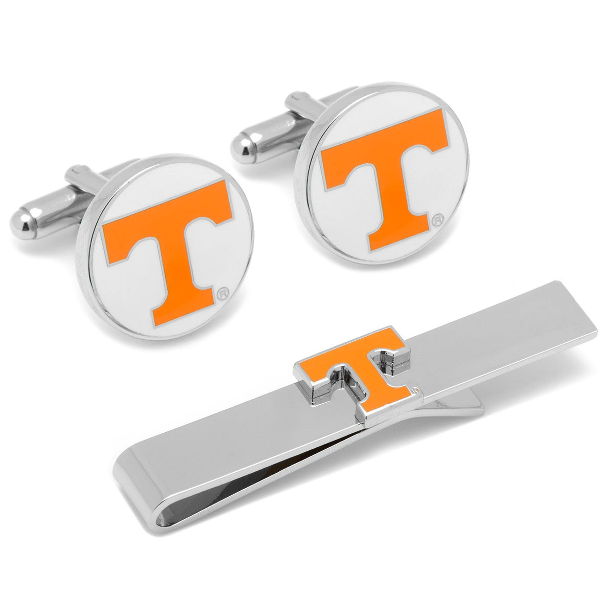 NCAA University of Tennessee Cufflinks and Tie Bar Gift Set 1