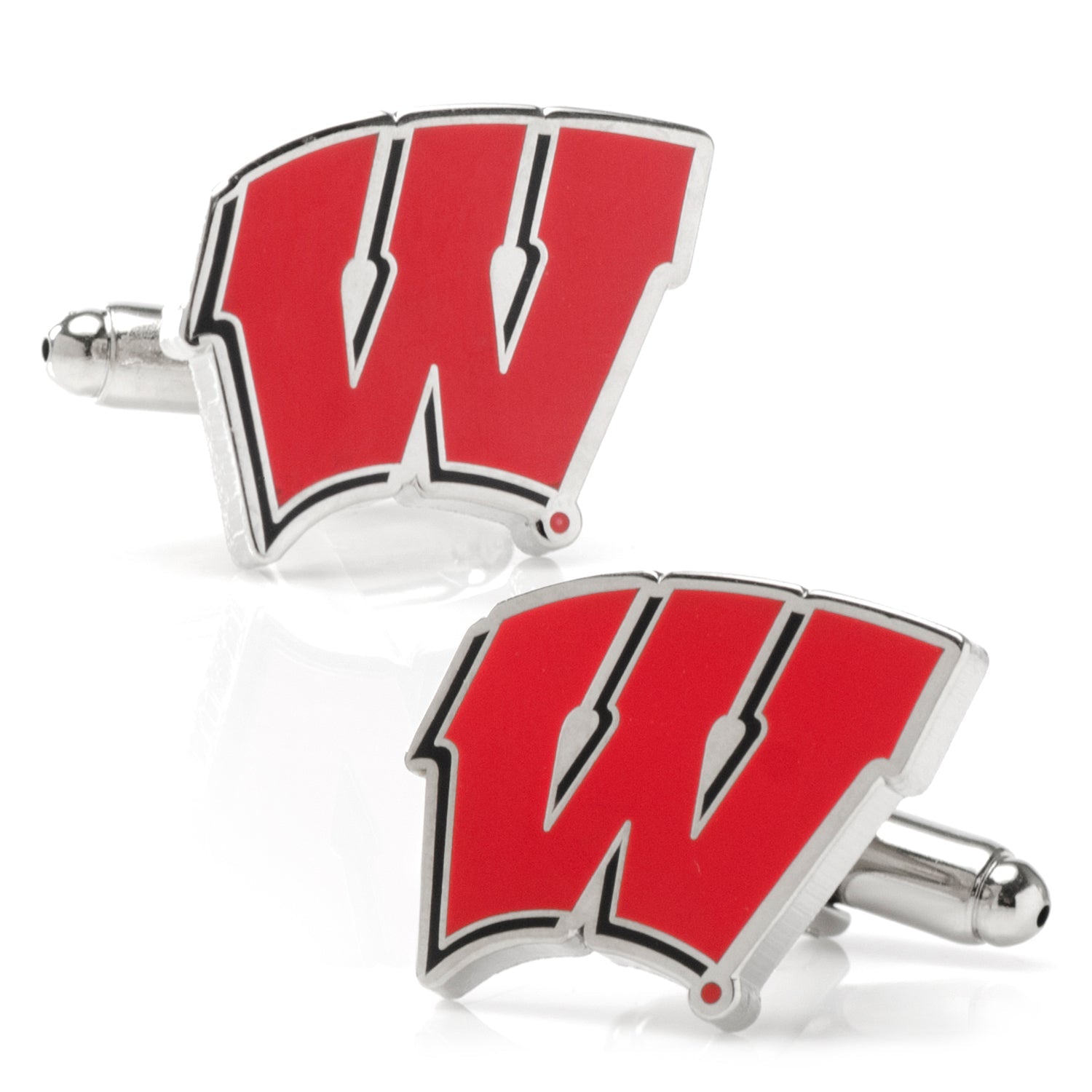 NCAA University of Wisconsin Badgers Cufflinks and Tie Bar Set 5