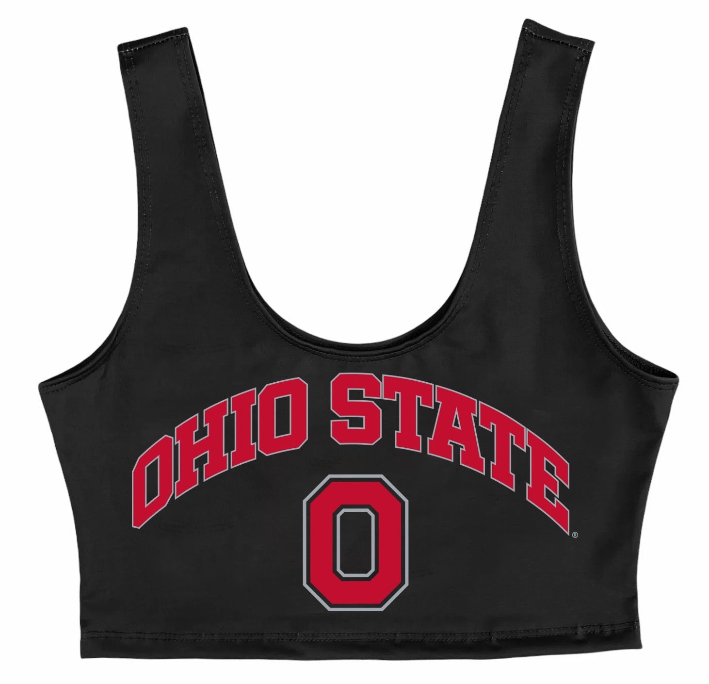 Ohio State OSU Buckeyes Black Crop Tank Top 4