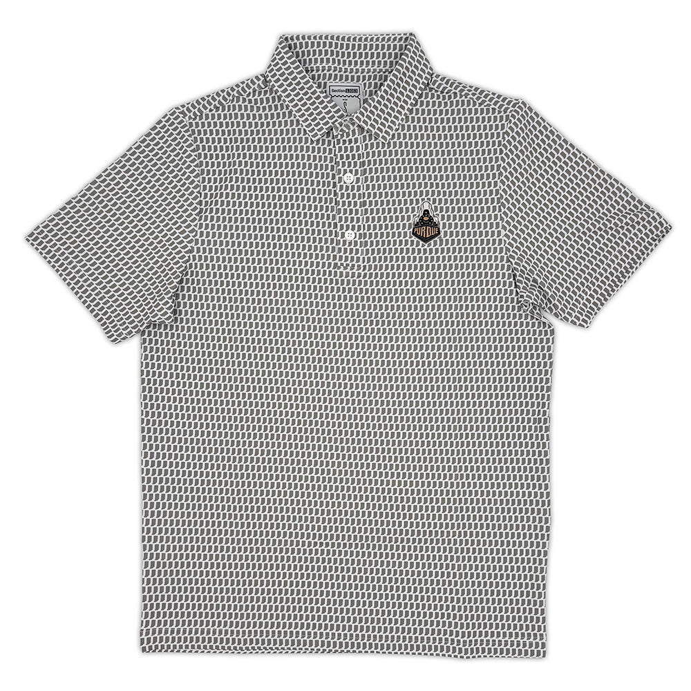 Purdue Boilermaker Map Pattern Performance Polo | Section 103 2