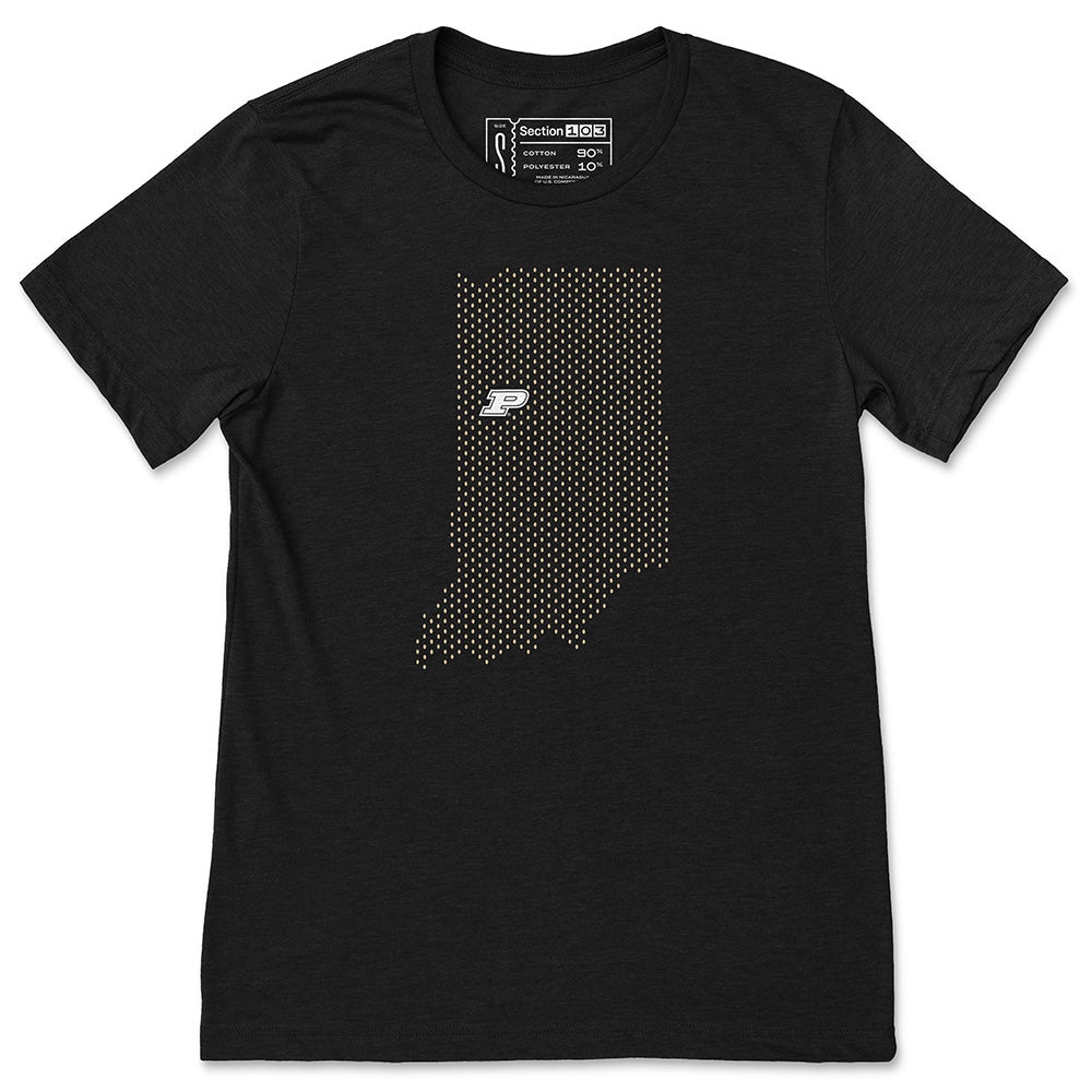 Purdue Mesh Map T-Shirt | Section 103