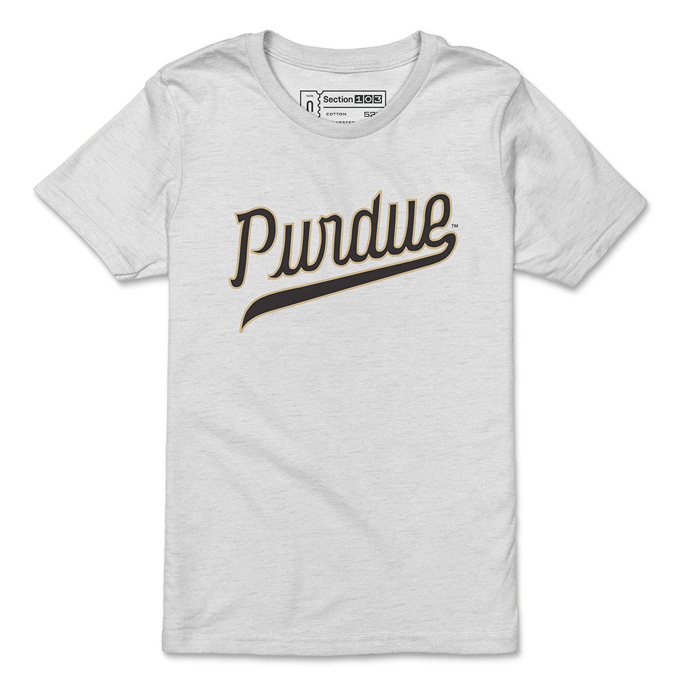 Purdue Script Youth T-Shirt | Section 103