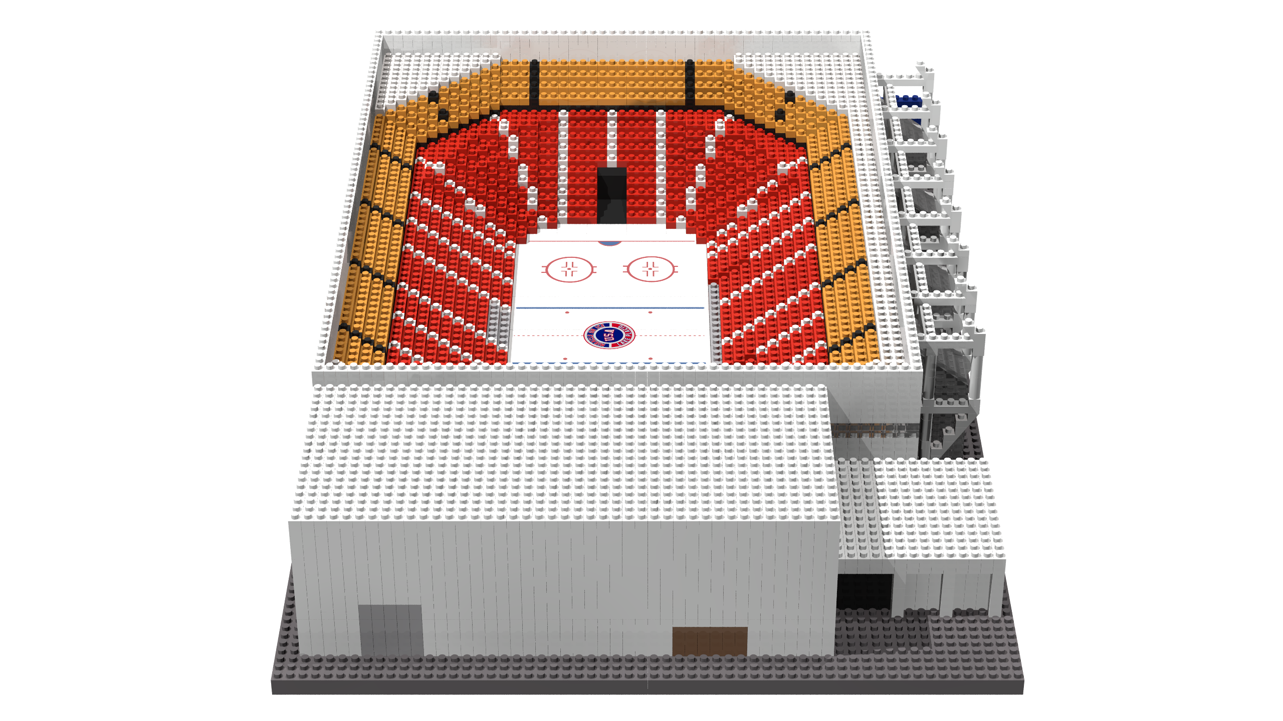 1980 Olympic Herb Brooks Arena Lake Placid Miracle on Ice BRXLZ Builder Set 12X10X3.5 Inches 14
