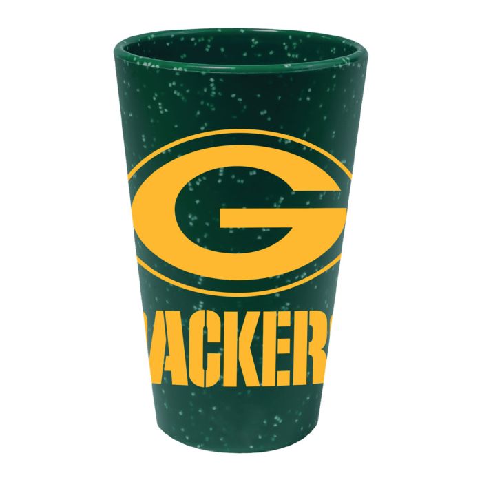 Green Bay Packers 16 oz Team Color Silicone Pint Glass 1