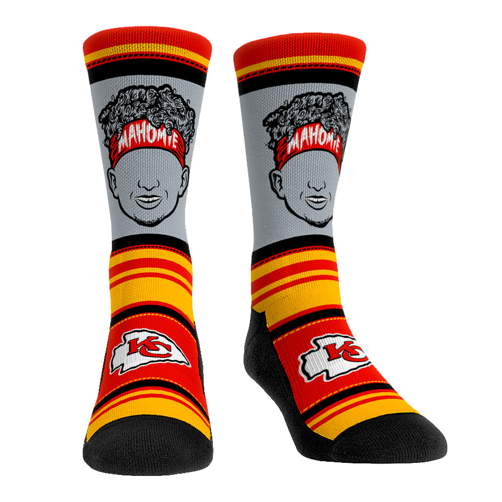 Patrick Mahomes - Kansas City Chiefs  - Superstar Stripes | Rock 'Em Socks