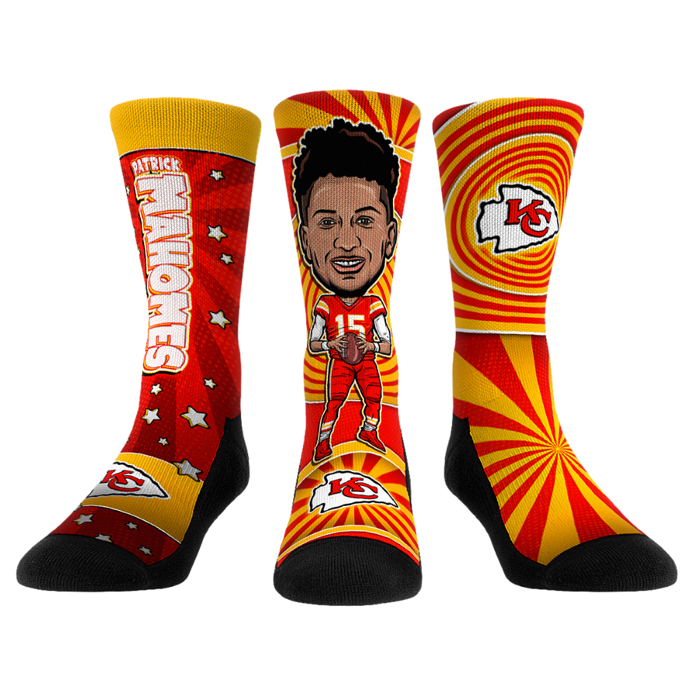 Patrick Mahomes - Kansas City Chiefs - Bobblehead 3-Pack | Rock 'Em Socks