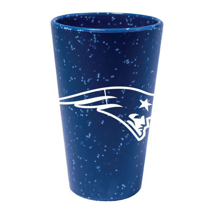 New England Patriots 16 oz Team Color Silicone Pint Glass 1