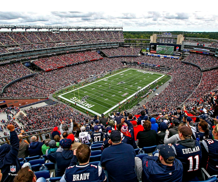 New England Patriots Gillette Stadium In the Crowd 8" x 10" Football Photo 1