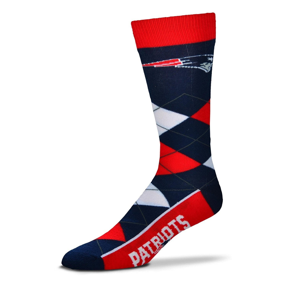 New England Patriots Men's Argyle Lineup Socks 1